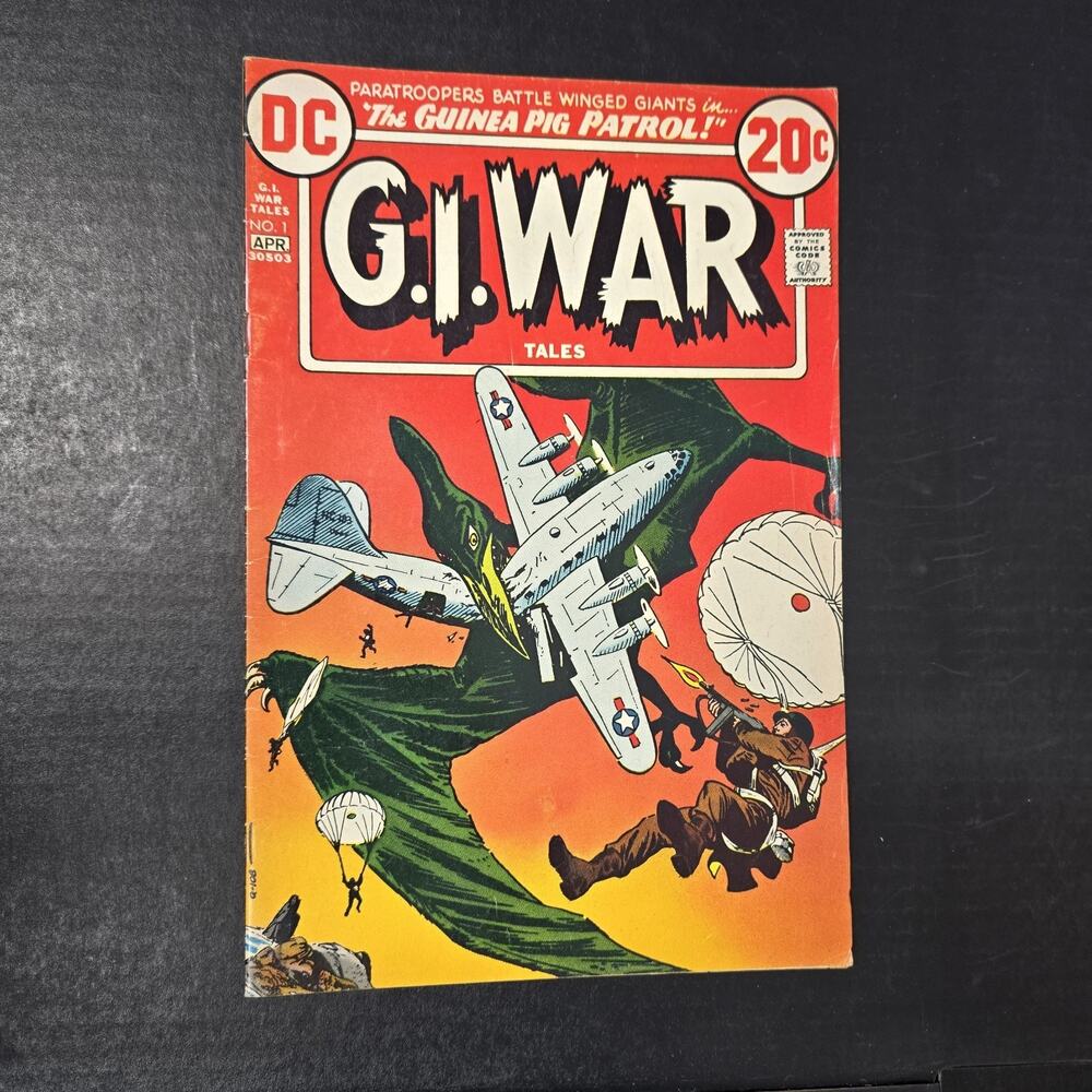 G.I. War #1 DC Pub 1973 '' The Guinea Pig Patrol ! ''